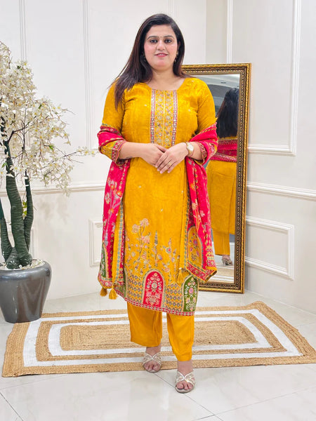 ANISA YELLOW SUIT SET