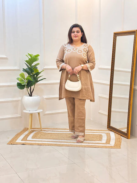 DESERT BLOOM EMBROIDERED KURTA SET