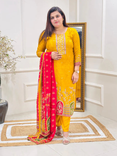 ANISA YELLOW SUIT SET