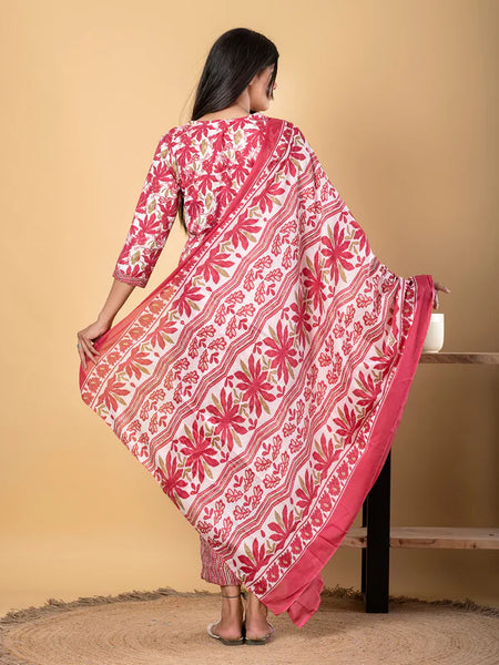 RUBY FLORAL PRINTED SUIT SET