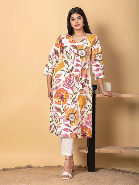 SPRING FIESTA FLORAL KURTA SET