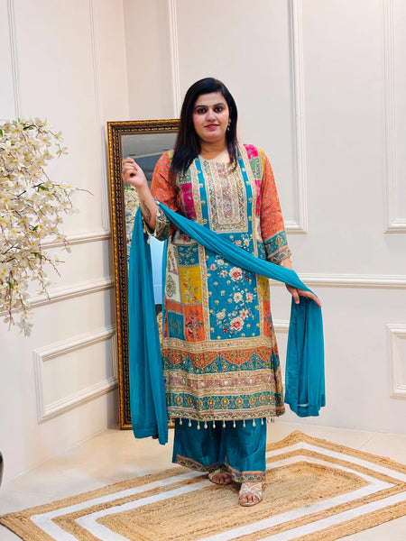 KAVYA C-CUT PLAZO SUIT SET