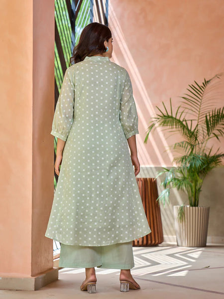 MANNAT POLKA MIRROR WORK KURTA SET