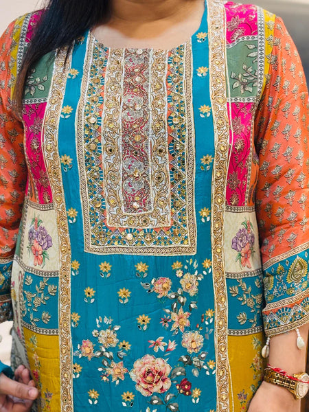 KAVYA C-CUT PLAZO SUIT SET