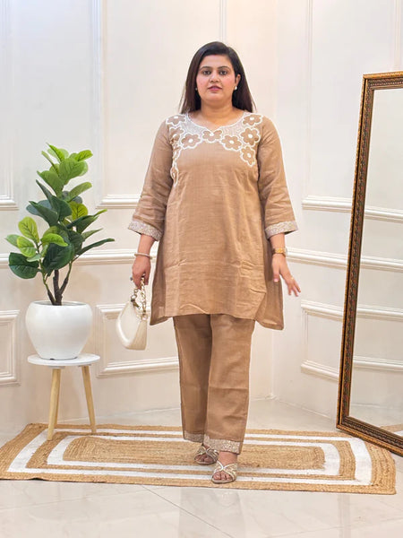 DESERT BLOOM EMBROIDERED KURTA SET