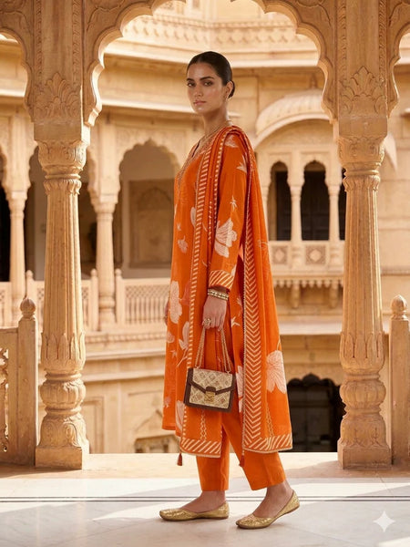 GULNAZ BANDHANI PRINT SUIT SET