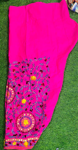 Pink Phulkari Handmade Salwar0301