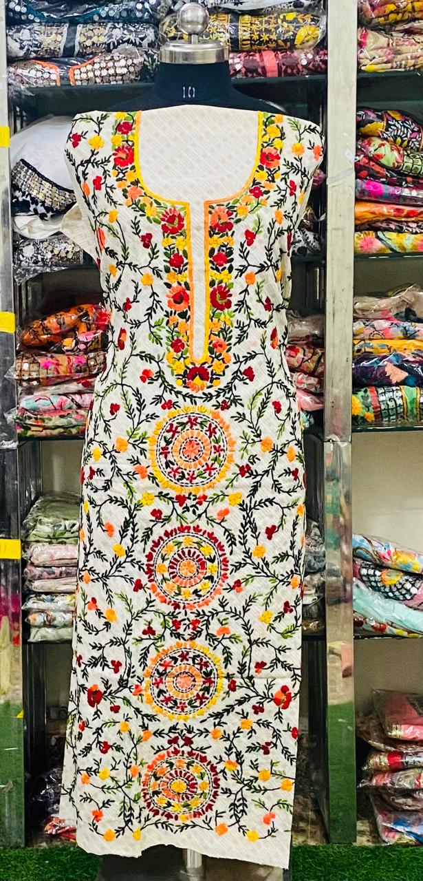 Cotton Kurti Phulkari Handwork CK2024JULY1207