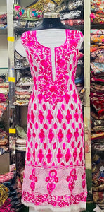 Georgette Kurti Phulkari Handwork GK2024JULY1653