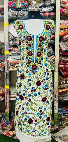 Georgette Kurti Phulkari Handwork GK2024JULY0175