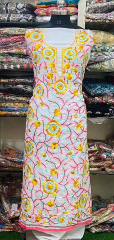 Georgette Kurti Phulkari Handwork GK2024SEP0357