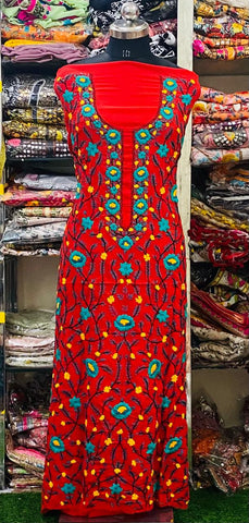 Georgette Kurti Phulkari Handwork GK2024SEP0345