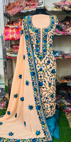 Georgette Phulkari Suits Handwork 2024SEP2604