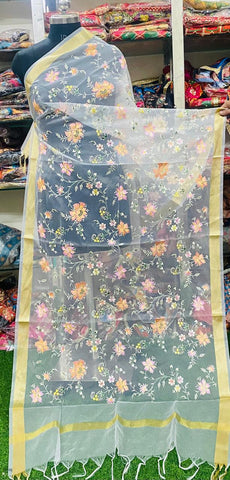 Handwork Organza Aari Work Dupatta2024OCT2421