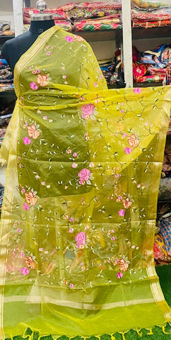 Handwork Organza Aari Work Dupatta2024OCT2423