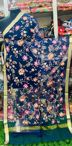 Handwork Organza Aari Work Dupatta2024OCT2424