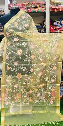 Handwork Organza Aari Work Dupatta2024OCT2425