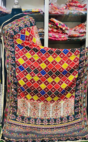 Mirror work Handwork Dupatta2024OCT3001