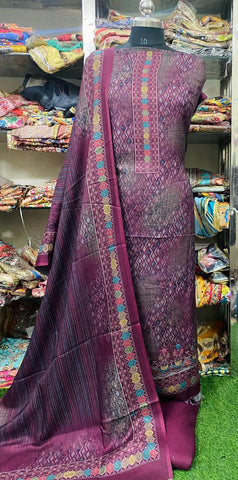 Winter Pashmina Suits Set 2024DEC0717