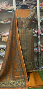 Winter Pashmina Suits Set 2024DEC1011