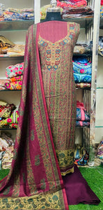 Winter Pashmina Suits Set 2024DEC1108