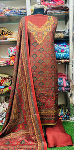 Winter Pashmina Suits Set 2024DEC1111