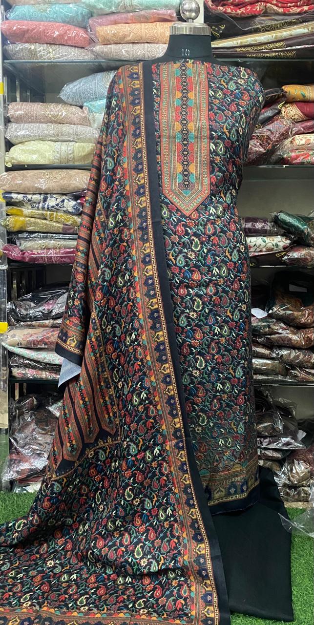 Winter Pashmina Suits Set 2024DEC2024