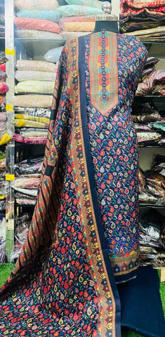 Winter Pashmina Suits Set 2024DEC2032