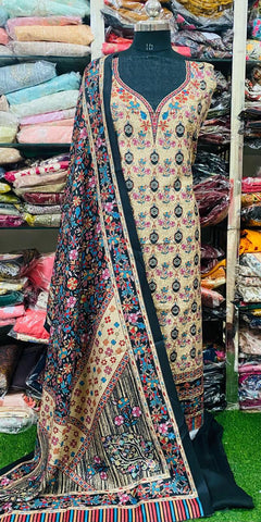 Winter Pashmina Suits Set 2024DEC0113