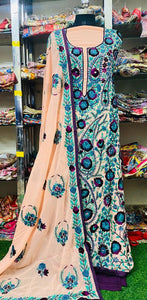 Georgette Phulkari Suits Handwork 2024JAN0904