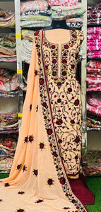 Georgette Phulkari Suits Handwork 2024JAN0912