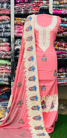 Georgette Phulkari Suits Handwork 2024JAN0914