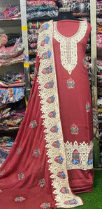 Georgette Phulkari Suits Handwork 2024JAN0915