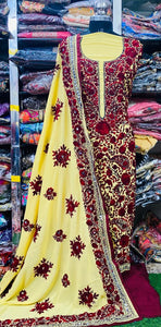 Georgette Phulkari Suits Handwork 2024JAN0916