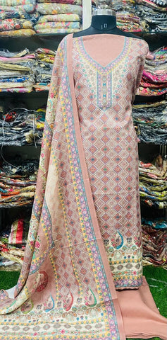 Winter Pashmina Suits Set 2024JAN1515