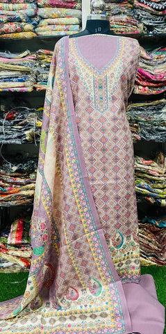 Winter Pashmina Suits Set 2024JAN1517