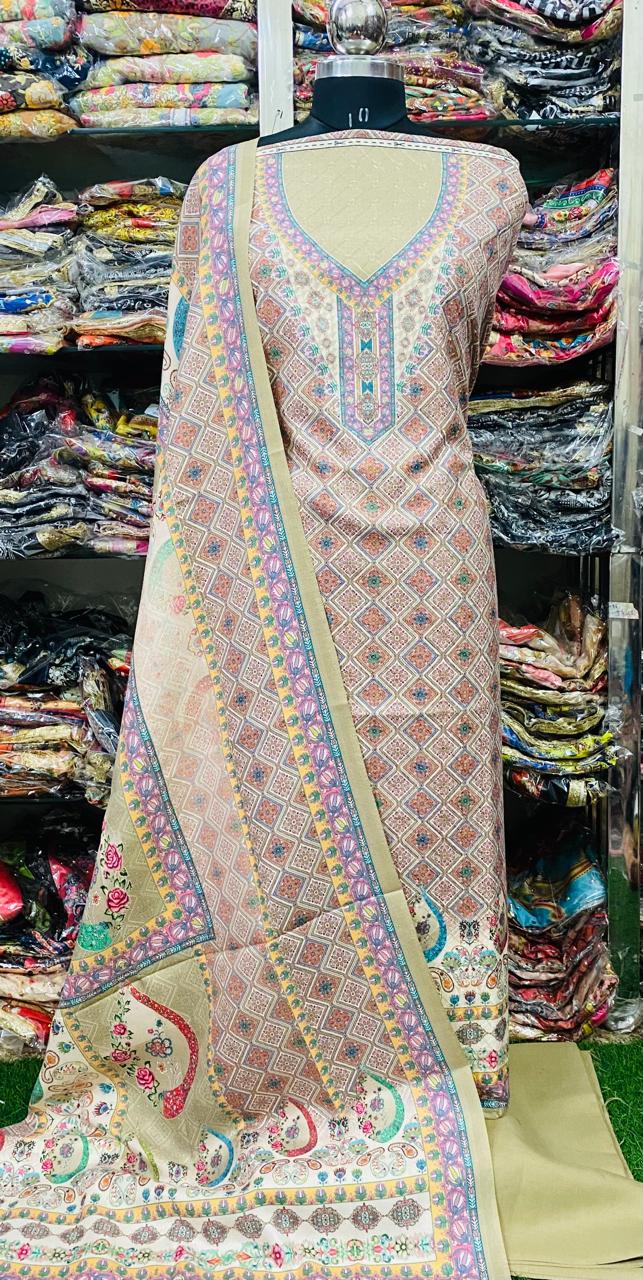 Winter Pashmina Suits Set 2024JAN1519