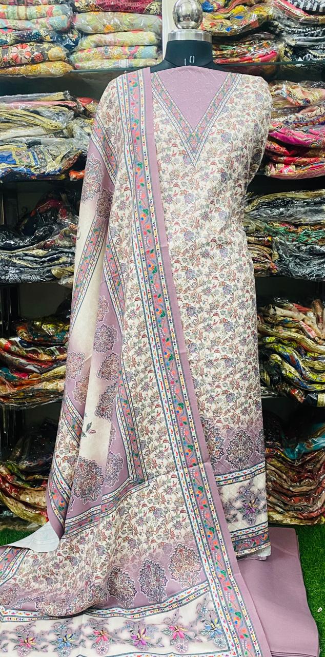 Winter Pashmina Suits Set 2024JAN1530