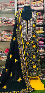 Georgette Phulkari Suits Handwork 2024JAN1714