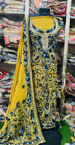 Georgette Phulkari Suits Handwork 2024JAN1819