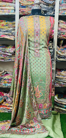 Georgette Phulkari Suits Handwork 2024JAN2126