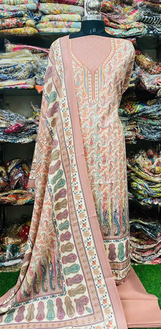 Winter Pashmina Suits Set 2024JAN2316