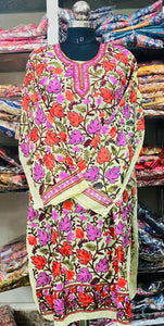 Georgette Kurti Phulkari Handwork CK2025 FEB2220