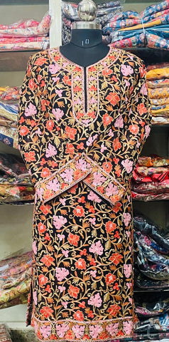 Georgette Kurti Phulkari Handwork CK2025 FEB2234