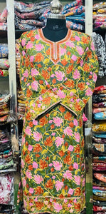 Georgette Kurti Phulkari Handwork CK2025 FEB2318