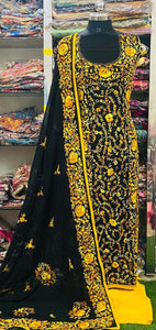 Georgette Phulkari Suits Handwork 2025FEB2324