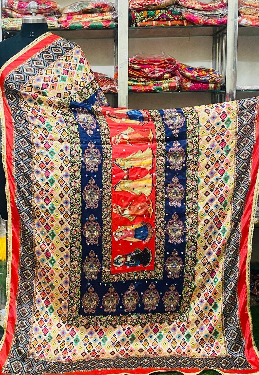 Mirror Work Dupatta Handwork Dupatta 2025MAR1320