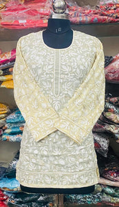 Georgette Kurti Phulkari Handwork CK2025MAR1812