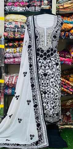Georgette Phulkari Suits Handwork 2025MAR2001