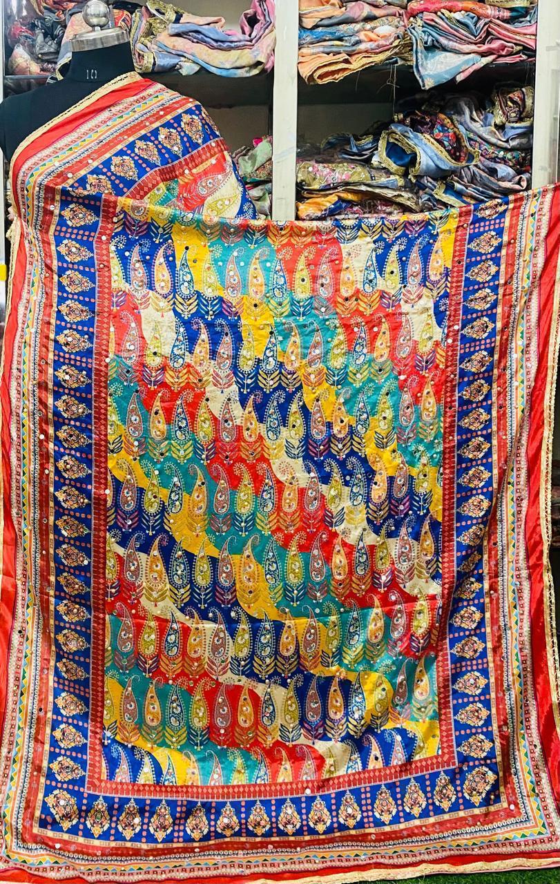Mirror Work Dupatta Handwork Dupatta 2025MAR2405